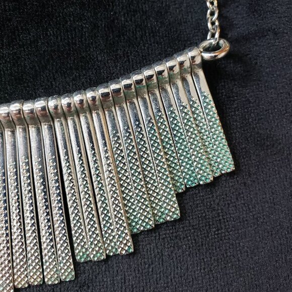 J Lo Womens Fashion Silver Link Chain Fringe Necklace Jewelry with Lobster Clasp - Picture 4 of 7